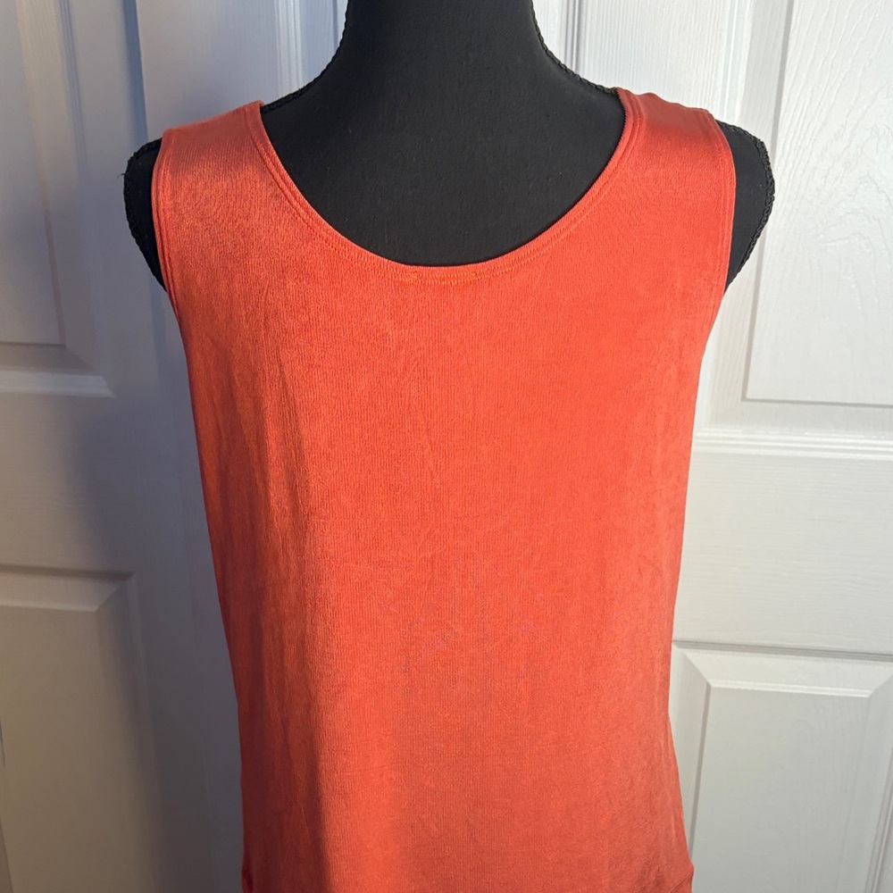 Travelers by Chicos Tank Top & Sheer Jacket set. Medium and small - Picture 5 of 14